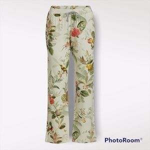 New Pip Studio Women’s  Babbet Floris Off white long trousers size Large